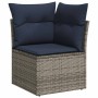 Juego de sofás jardín con cojines 5 pzas ratán sintético gris by , Garden sets - Ref: Foro24-3327372, Price: 440,84 €, Discou...