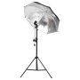Kit de estudio fotográfico con set de luces, fondo y reflector de , Flashes e iluminaciones de estudio - Ref: Foro24-3094734,...