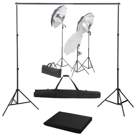 Kit de estudio fotográfico con set de luces y fondo | Foro24.es | Tu tienda online para hogar, jardín y más Foro24.es