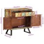 Cómoda de madera maciza reciclada multicolor 70x35x70 cm von , Sideboards - Ref: Foro24-358186, Preis: 261,88 €, Rabatt: -5%%