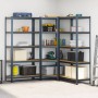 Juego 3 estantes 5 niveles acero antracita y madera industrial von , Industrieregale - Ref: Foro24-3307616, Preis: 218,07 €, ...