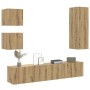 Mueble para TV de pared madera contrachapada artesanal 5 piezas von , TV-Möbel - Ref: Foro24-3328998, Preis: 181,61 €, Rabatt: %