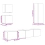 Mueble para TV de pared madera contrachapada artesanal 5 piezas von , TV-Möbel - Ref: Foro24-3328998, Preis: 181,61 €, Rabatt: %