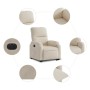 Sillón eléctrico reclinable elevable tela microfibra beige by , Armchairs - Ref: Foro24-3204948, Price: 345,54 €, Discount: %