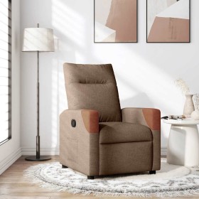 Comprar Sillón reclinable de tela marrón