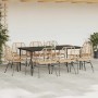 Juego comedor jardín 9 pzas ratán sintético marrón de , Conjuntos de jardín - Ref: Foro24-3334449, Precio: 690,68 €, Descuent...