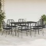 Juego de comedor jardín 7 piezas ratán sintético negro de , Conjuntos de jardín - Ref: Foro24-3334440, Precio: 478,78 €, Desc...