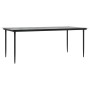Juego de comedor jardín 9 piezas ratán polivinílico negro von , Gartensets - Ref: Foro24-3334442, Preis: 649,99 €, Rabatt: -5%%