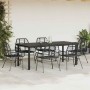 Juego de comedor jardín 7 piezas ratán sintético negro by , Garden sets - Ref: Foro24-3334539, Price: 534,41 €, Discount: %
