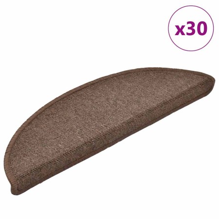 Alfombrilla escalera 30 uds marrón café 56x17x3 cm by , Stair mats - Ref: Foro24-3365737, Price: 130,32 €, Discount: %