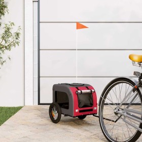 Remolque de bicicleta mascotas hierro tela Oxford rojo gris von , Kinderwagen für Haustiere - Ref: Foro24-93824, Preis: 94,16...
