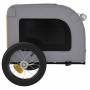 Remolque de bicicleta mascotas hierro tela Oxford amarillo gris von , Kinderwagen für Haustiere - Ref: Foro24-93826, Preis: 9...