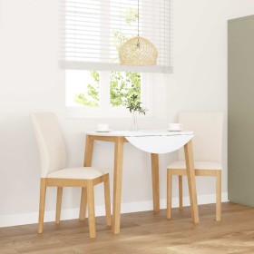 Sillas de comedor con cojines 2 uds madera maciza