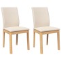 Sillas de comedor con cojines 2 uds madera maciza caucho by , dining chairs - Ref: Foro24-4102450, Price: 150,44 €, Discount: %