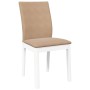 Sillas de comedor con cojines 2uds madera maciza blanco caucho by , dining chairs - Ref: Foro24-4102452, Price: 150,44 €, Dis...