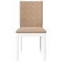 Sillas de comedor con cojines 2uds madera maciza blanco caucho by , dining chairs - Ref: Foro24-4102452, Price: 150,44 €, Dis...