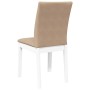 Sillas de comedor con cojines 2uds madera maciza blanco caucho by , dining chairs - Ref: Foro24-4102452, Price: 150,44 €, Dis...