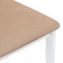 Sillas de comedor con cojines 2uds madera maciza blanco caucho by , dining chairs - Ref: Foro24-4102452, Price: 150,44 €, Dis...