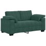 Juego de sofás con cojines 3 piezas terciopelo verde oscuro by , Sofas - Ref: Foro24-3324669, Price: 645,47 €, Discount: %
