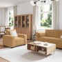 Juego de sofás con cojines 3 piezas terciopelo marrón by , Sofas - Ref: Foro24-3324674, Price: 644,23 €, Discount: %