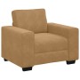 Juego de sofás con cojines 3 piezas terciopelo marrón by , Sofas - Ref: Foro24-3324674, Price: 644,23 €, Discount: %