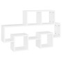 Estante pared forma coche madera ingeniería blanco 82x15x51 cm by , Shelves and shelves - Ref: Foro24-807250, Price: 39,20 €,...