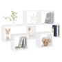 Estante pared forma coche madera ingeniería blanco 82x15x51 cm by , Shelves and shelves - Ref: Foro24-807250, Price: 39,20 €,...