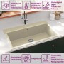 Fregadero de Cocina Beige 790x500x193 mm Granito von , Sinkt - Ref: Foro24-147055, Preis: 175,95 €, Rabatt: %