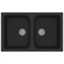Fregadero de Cocina Negro 760x480x184 mm Granito | Foro24.es | Tu tienda online para hogar, jardín y más Foro24.es