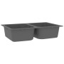 Fregadero de cocina Gris 760x480x184 mm Granito | Foro24.es | Tu tienda online para hogar, jardín y más Foro24.es