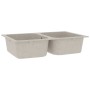 Fregadero de Cocina Beige 760x480x184 mm Granito | Foro24.es | Tu tienda online para hogar, jardín y más Foro24.es