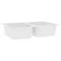 Fregadero de Cocina Blanco 760x480x184 mm Granito by , Sinks - Ref: Foro24-147084, Price: 186,58 €, Discount: %