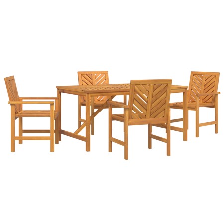 Conjunto de Comedor de Jardín de 4 Piezas de Madera Sólida de Acacia by , Garden tables - Ref: Foro24-3154106, Price: 540,74 ...