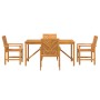 Conjunto de Comedor de Jardín de 4 Piezas de Madera Sólida de Acacia by , Garden tables - Ref: Foro24-3154106, Price: 540,74 ...