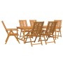 Juego de Comedor de Jardín de 7 Piezas de Madera Maciza de Acacia | Foro24.es | Tu tienda online para hogar, jardín y más Foro24.es
