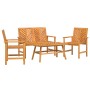 Juego de Lounge de Jardín de 4 Piezas de Madera Sólida de Acacia | Foro24.es | Tu tienda online para hogar, jardín y más Foro24.es