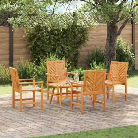 Conjunto de salón de jardín de 4 piezas de madera maciza de acacia | Foro24.es | Tu tienda online para hogar, jardín y más Foro24.es