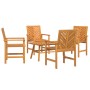 Conjunto de salón de jardín de 4 piezas de madera maciza de acacia | Foro24.es | Tu tienda online para hogar, jardín y más Foro24.es
