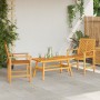 Juego de Lounge de Jardín de 3 Piezas de Madera Maciza de Acacia | Foro24.es | Tu tienda online para hogar, jardín y más Foro24.es