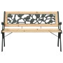 Banco de jardín con respaldo con patrón de rosas madera 116 cm by , garden benches - Ref: Foro24-319570, Price: 73,73 €, Disc...