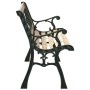 Banco de jardín con respaldo con patrón de rosas madera 116 cm by , garden benches - Ref: Foro24-319570, Price: 73,73 €, Disc...