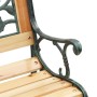 Banco de jardín con respaldo con patrón de rosas madera 116 cm by , garden benches - Ref: Foro24-319570, Price: 73,73 €, Disc...