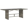 Juego de Comedor de Jardín de 9 Piezas en Poliratán Gris by , Garden tables - Ref: Foro24-3261626, Price: 1,00 €, Discount: %
