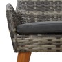 Juego de Comedor de Jardín de 9 Piezas en Poliratán Gris by , Garden tables - Ref: Foro24-3261626, Price: 1,00 €, Discount: %