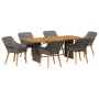 Juego de Comedor de Jardín de 7 Piezas en Ratán Gris by , Garden tables - Ref: Foro24-3261627, Price: 967,53 €, Discount: %