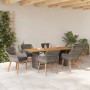 Juego de Comedor de Jardín de 7 Piezas en Ratán Gris by , Garden tables - Ref: Foro24-3261627, Price: 967,53 €, Discount: %