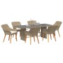 Conjunto de Comedor de 7 Piezas Beige Rattan | Foro24.es | Tu tienda online para hogar, jardín y más Foro24.es