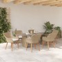 Conjunto de Comedor de 7 Piezas Beige Rattan | Foro24.es | Tu tienda online para hogar, jardín y más Foro24.es