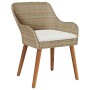 Conjunto de Comedor de 7 Piezas Beige Rattan | Foro24.es | Tu tienda online para hogar, jardín y más Foro24.es