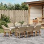 Conjunto de Comedor de Jardín de 9 Piezas Beige de Ratán Sintético | Foro24.es | Tu tienda online para hogar, jardín y más Foro24.es